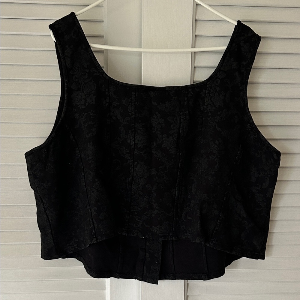 Torrid Black Corset Crop Top - Picture 4 of 4